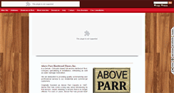 Desktop Screenshot of aboveparr.com